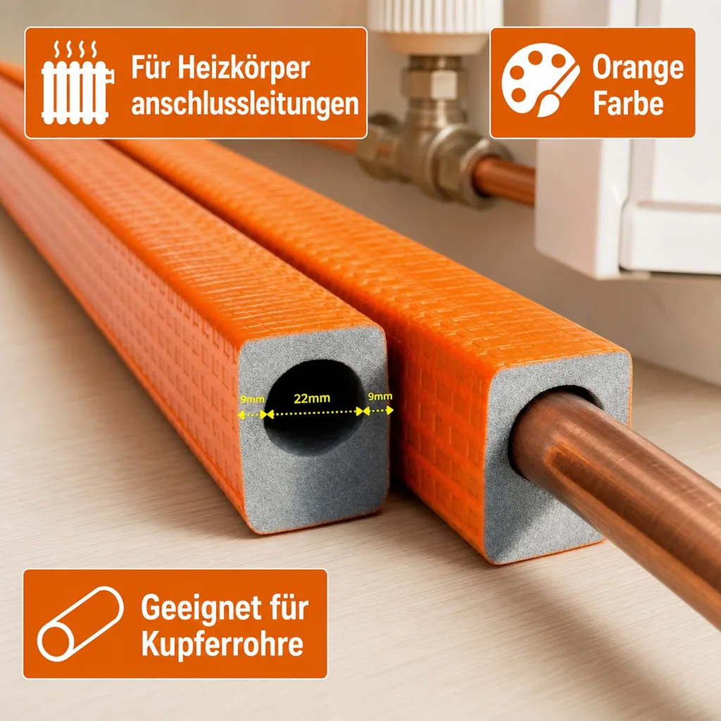 EXZENTROFLEX® Kompakt 2m Ø 22 mm 9 mm Dämmung