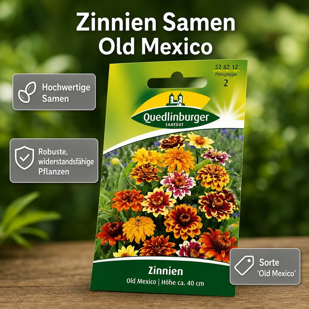 Zinnien Samen, Old Mexico, Sommerblumen Mischung