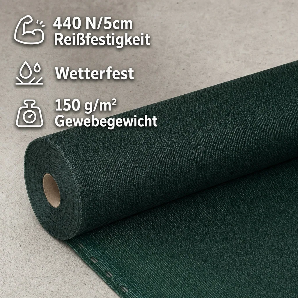 Sichtschutznetz, Windschutznetz 1,8m x 10m, Zaunblende, Garten Sichtschutz
