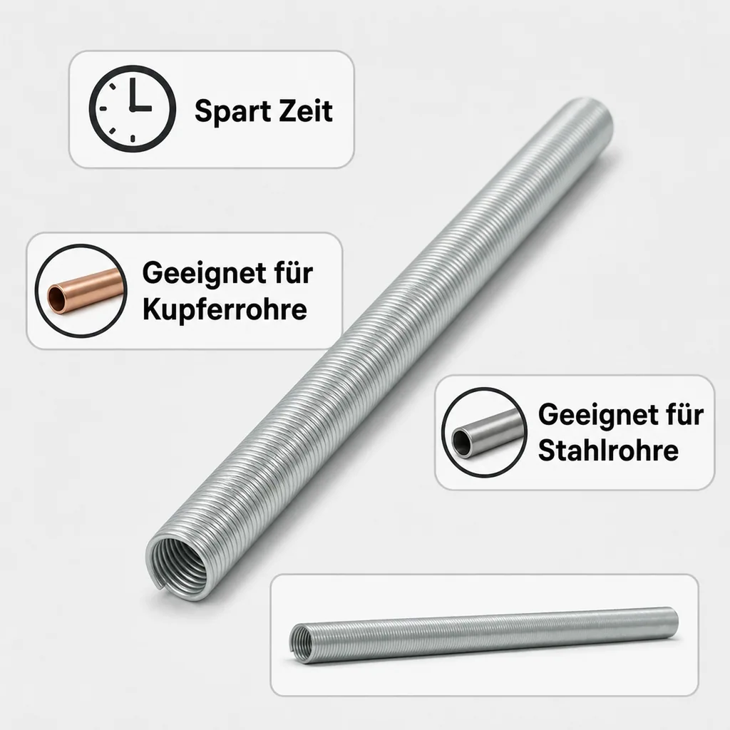 Biegefeder 16mm, Außenbiegefeder, Rohr biegen