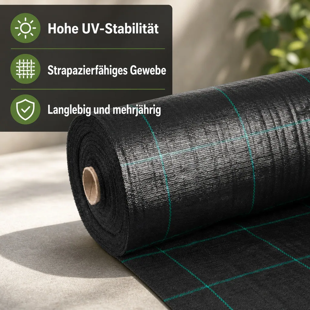 Unkrautvlies, Bodengewebe, Gartenvlies 2x30 Meter, Abdeckvlies, Mulchvlies