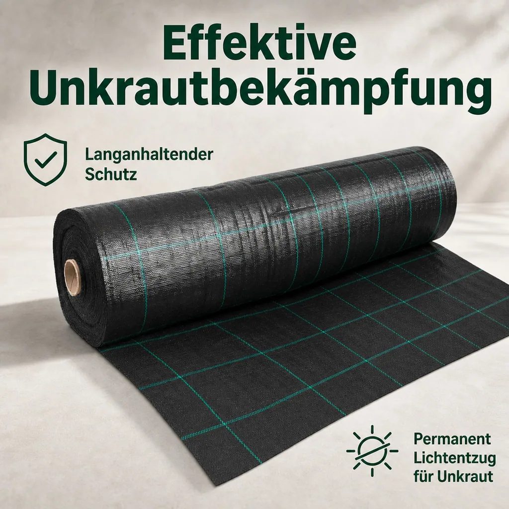 Unkrautvlies, Bodengewebe, Abdeckvlies 2x70m, Beetvlies, Mulchvlies