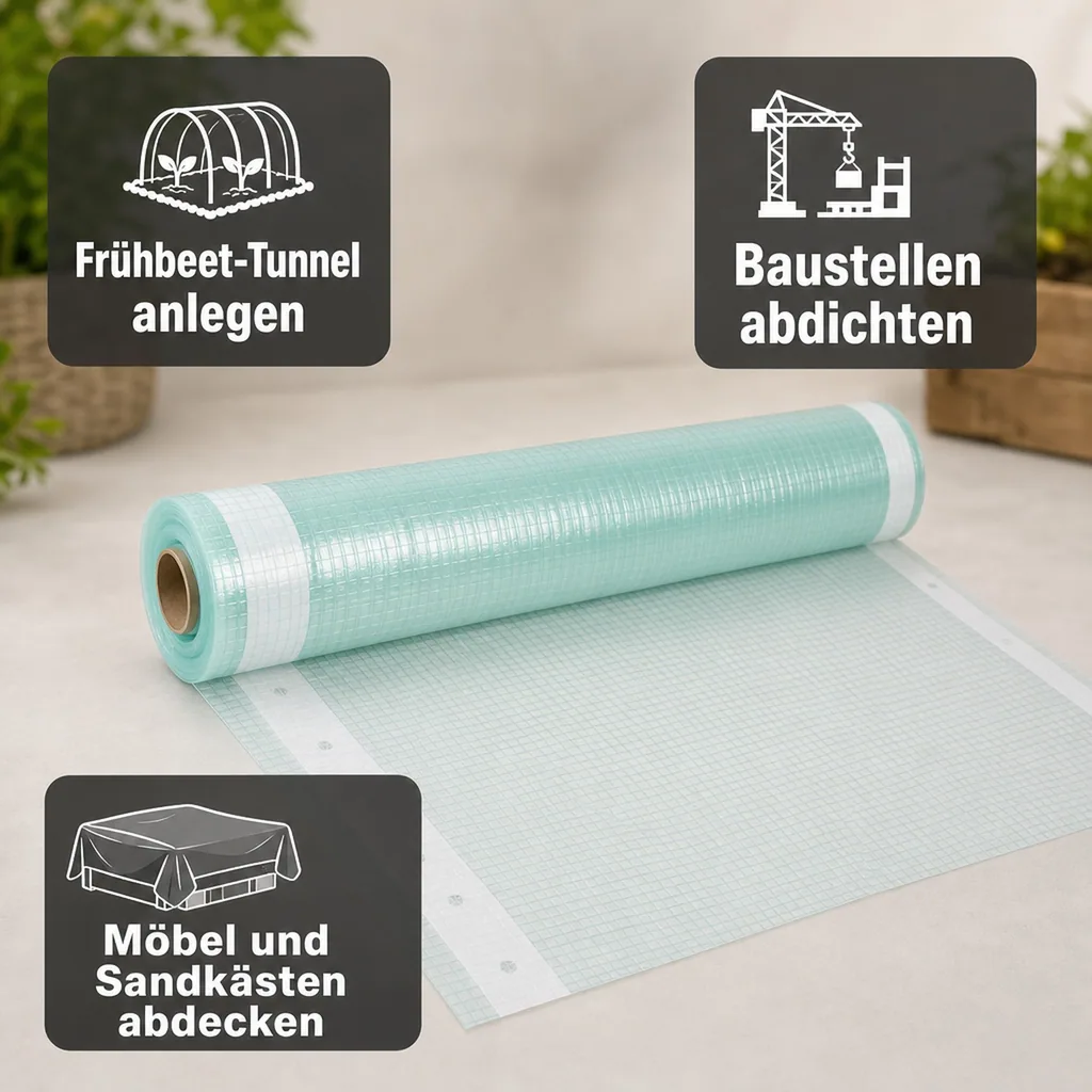 Gitterfolie m. Nagelrand 3 Breite x 1 Meter