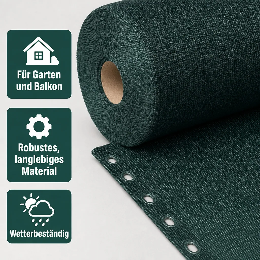 Sichtschutznetz, Windschutznetz, 1 m Breite, Garten, Balkon