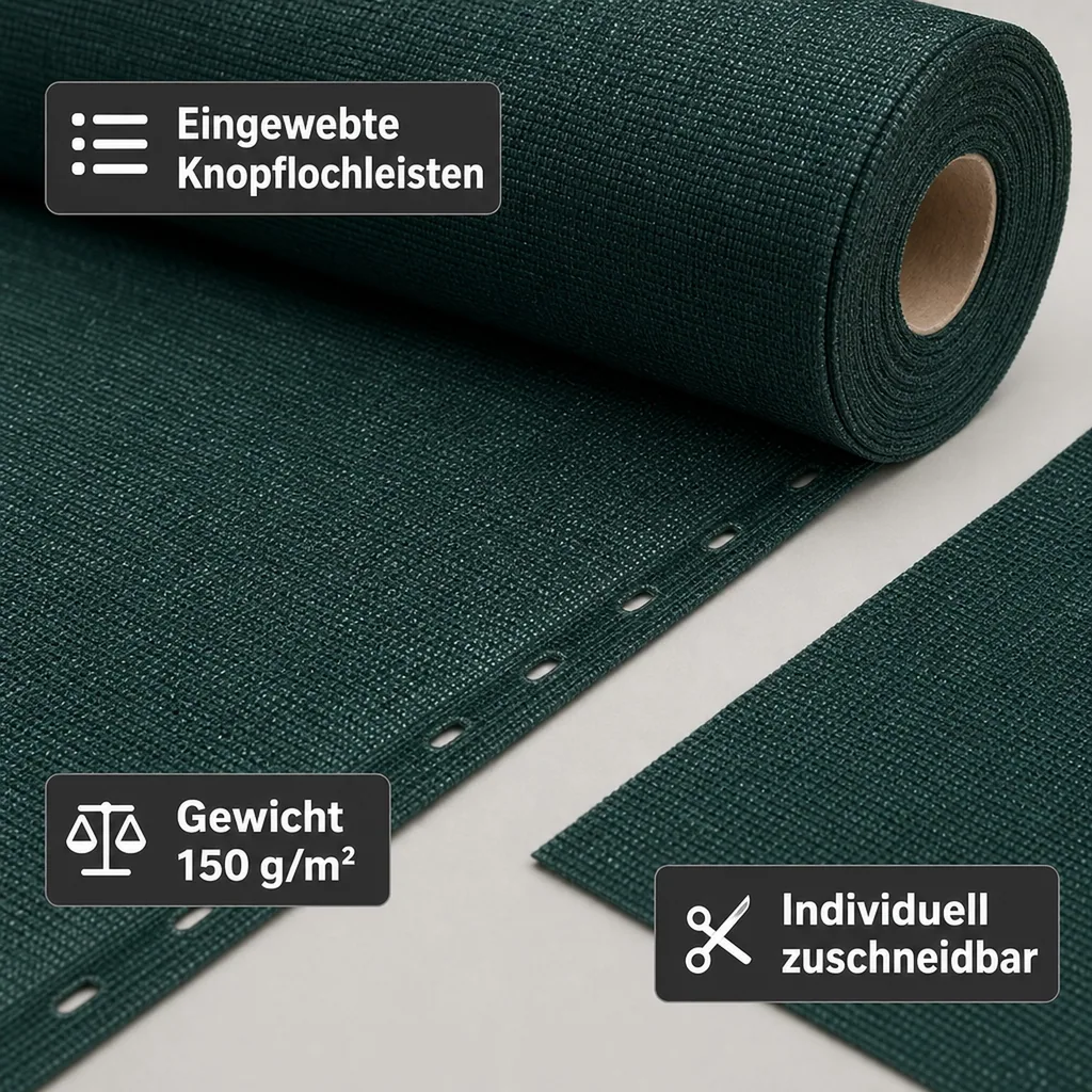 Sichtschutznetz, Windschutznetz, 1 m Breite, Garten, Balkon