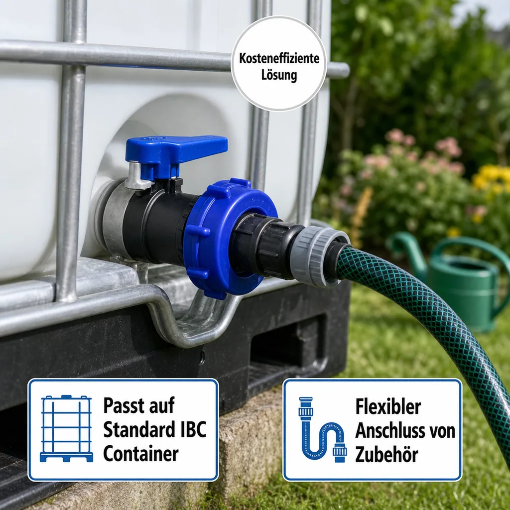 IBC Adapter, IBC Container Adapter, S60 Adapter für IBC Container