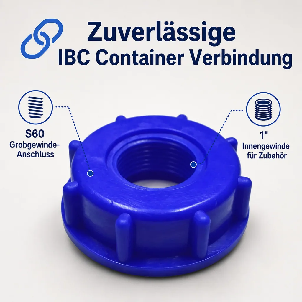 IBC Adapter, IBC Container Adapter, S60 Adapter für IBC Container