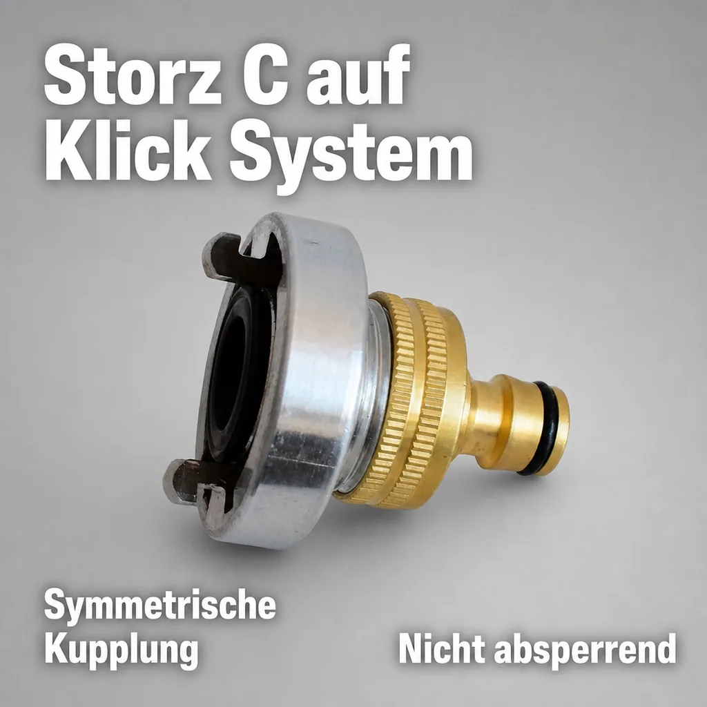 Übergang Storz C Kupplung auf Klick System