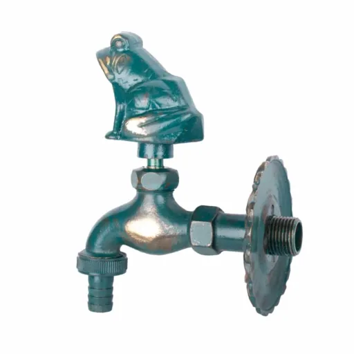 Auslaufventil Garten, Nostalgie Frosch, Wasserhahn 1/2 Zoll