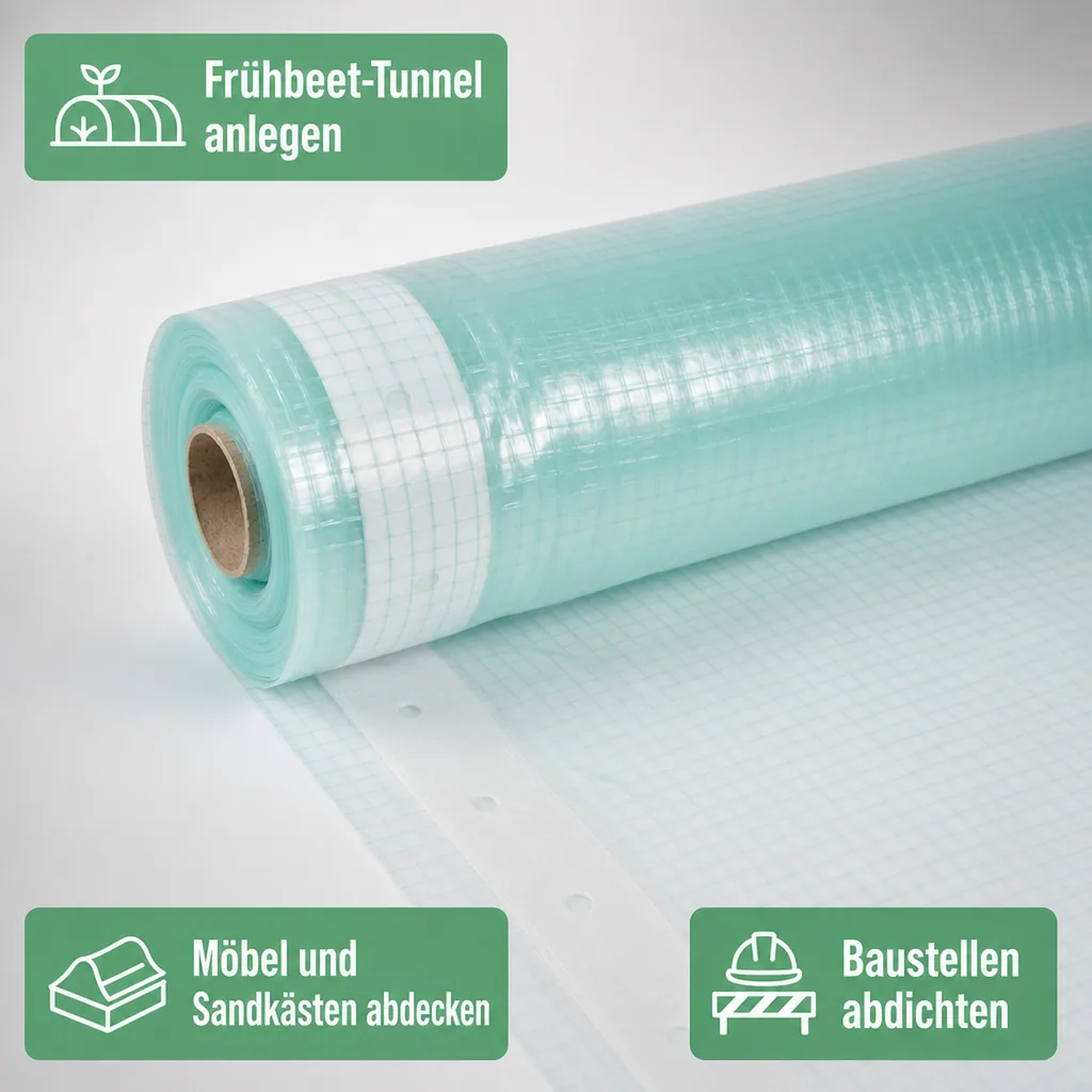 Gitterfolie m. Nagelrand 1,5 Breite x 1 Meter