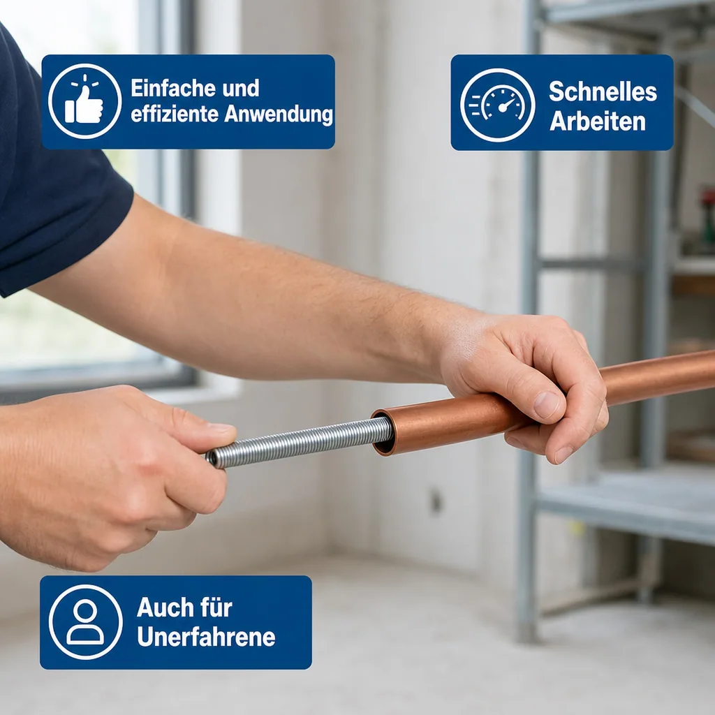 Innenbiegefeder, 16mm Rohrbiegefeder, Werkzeug zum Rohre biegen