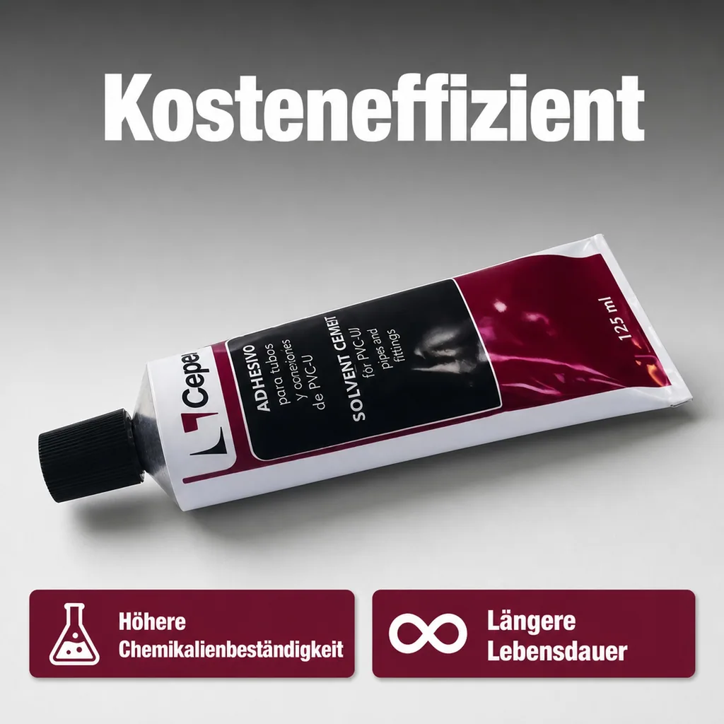 PVC Kleber, PVC-U Kleber 125ml, Rohrverklebung