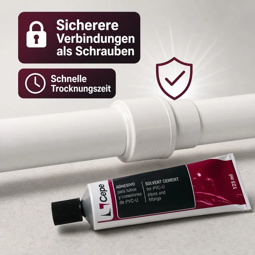 PVC Kleber, PVC-U Kleber 125ml, Rohrverklebung