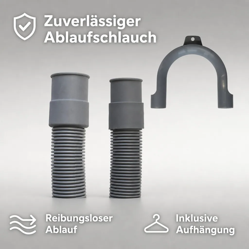 Ablaufschlauch Waschmaschine, Spülmaschine, 3/4 Zoll, 2m