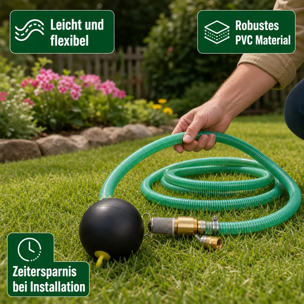 Saug Druckschlauch 1 Zoll Set, 20m, mit schwimmender Entnahme