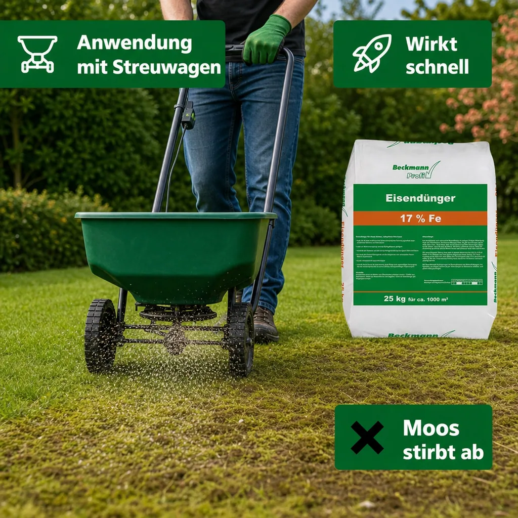 25 kg Eisendünger 17% Eisen Sulfat f. ca. 1000m²