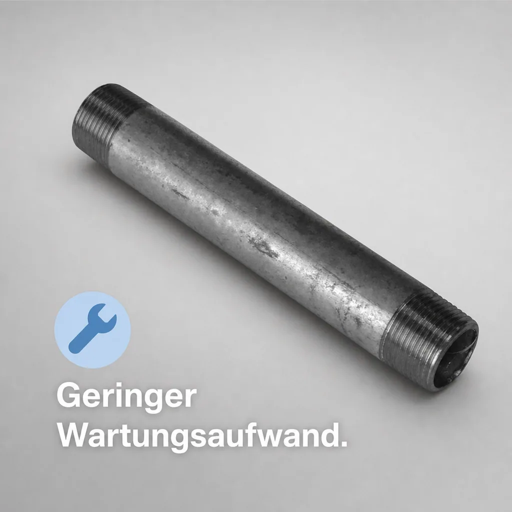 Gewindefitting Rohrnippel verzinkt 1" AG x 1" AG 200 mm