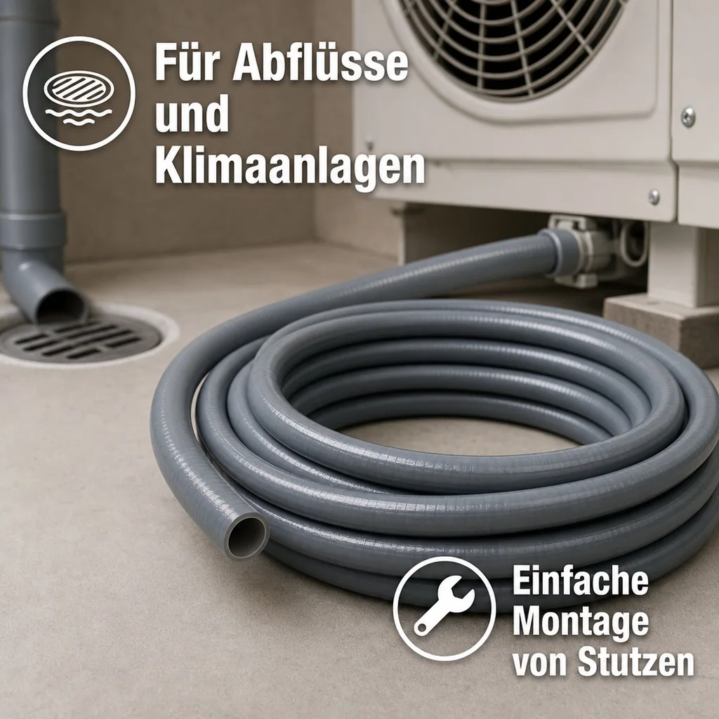 PVC Klebe- Flexschlauch 50 mm Aussendurchmesser