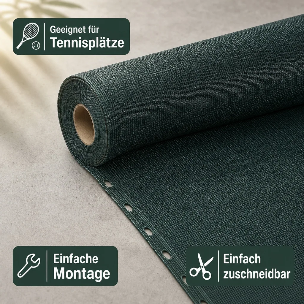 Sichtschutznetz, Windschutznetz, Zaunblende, 150g/m², HDPE Gewebe