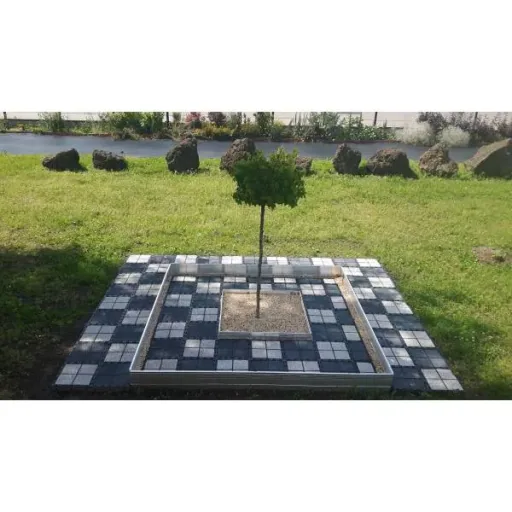 Ultra Starke Alu Rasenkanten Höhe: 10-14-24 cm, Länge: 1- 30 m | Beeteinfassung | Beetumrandung | Beetbegrenzungen, Breite: 24 cm; Menge: 10 Stück