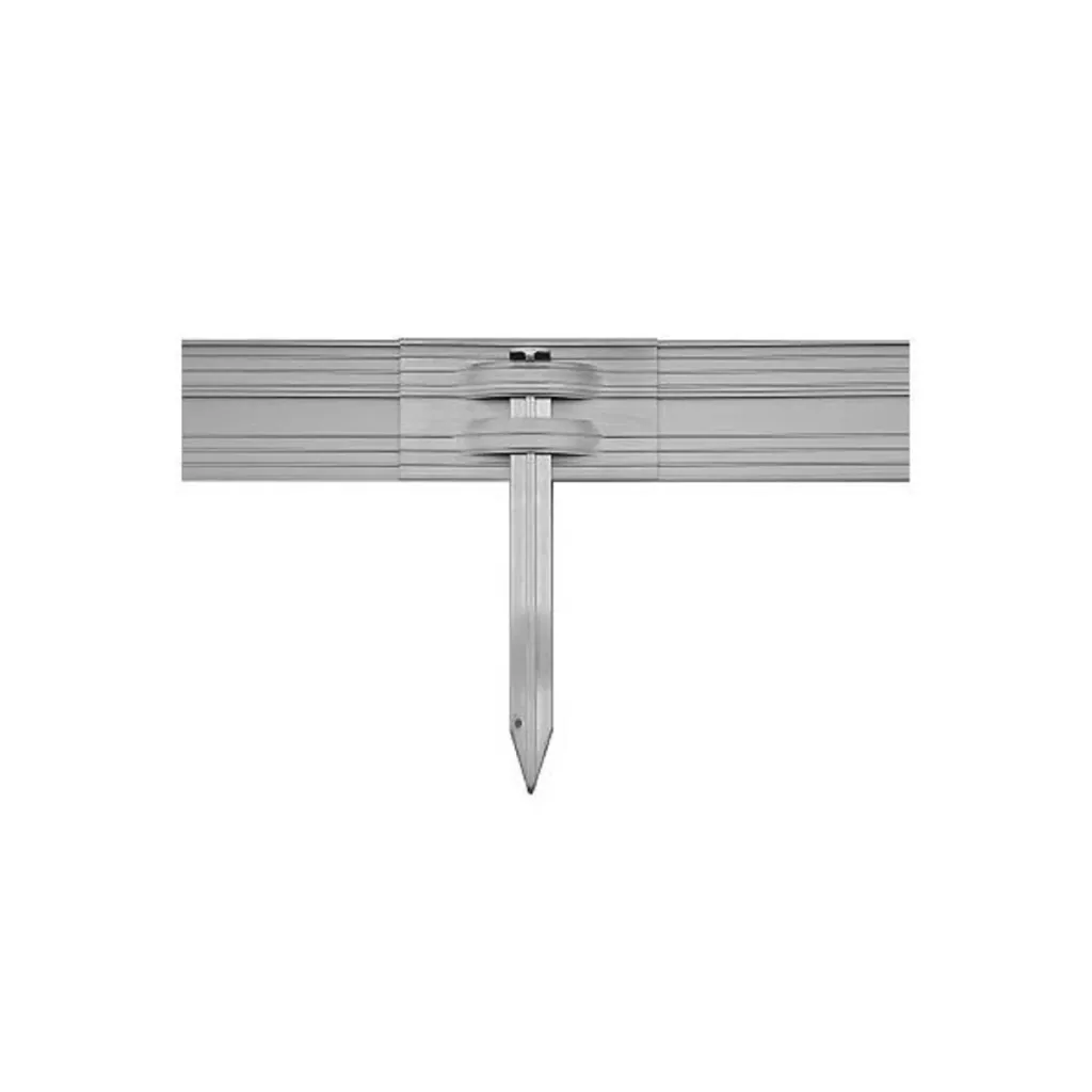 Ultra Starke Alu Rasenkanten Höhe: 10-14-24 cm, Länge: 1- 30 m | Beeteinfassung | Beetumrandung | Beetbegrenzungen, Breite: 24 cm; Menge: 10 Stück