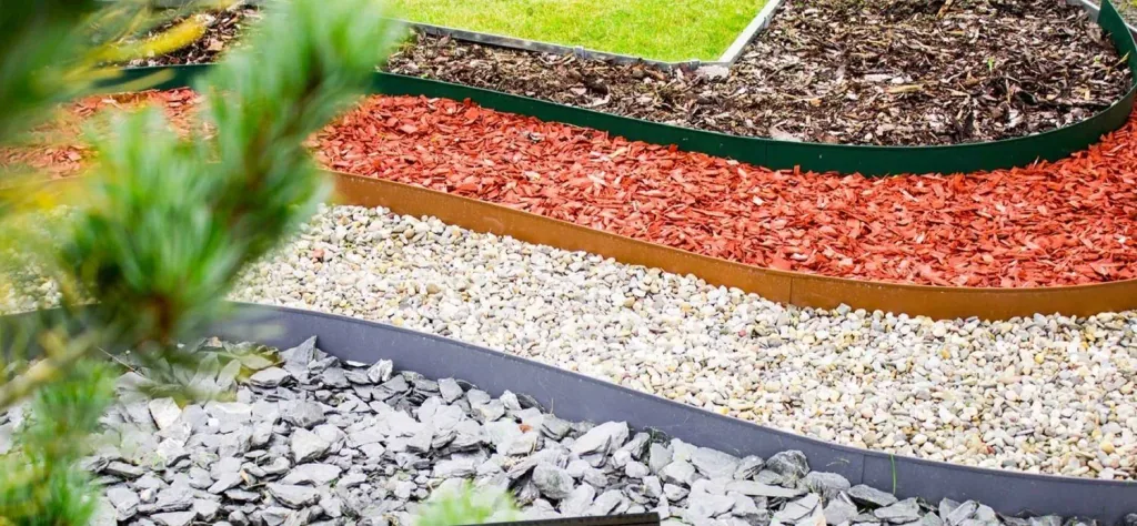 Rasenkanten Metall 13.5cm x 120cm | Beeteinfassung | Beetumrandung | Beetbegrenzungen, Color-GS: grau