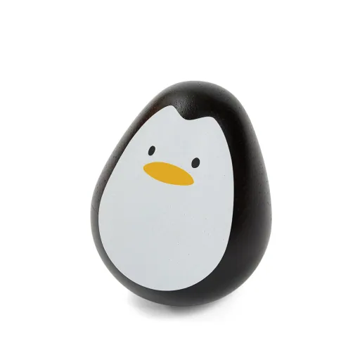 Plan Toys - Stehaufmännchen, Motorikspielzeug - Wackelnder Pinguin, Gummibaumholz