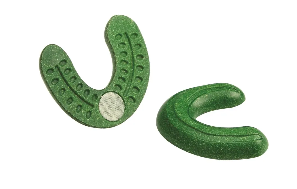 Plan Toys - Krummes Obst & Gemüse Set, Gummibaumholz