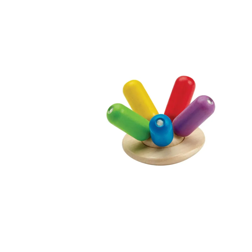 Plan Toys - Motorikspielzeug - Greifling Krake, Gummibaumholz