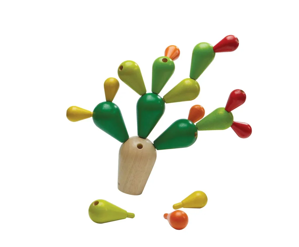 Plan Toys - Balancespiel - Kaktus, Gummibaumholz