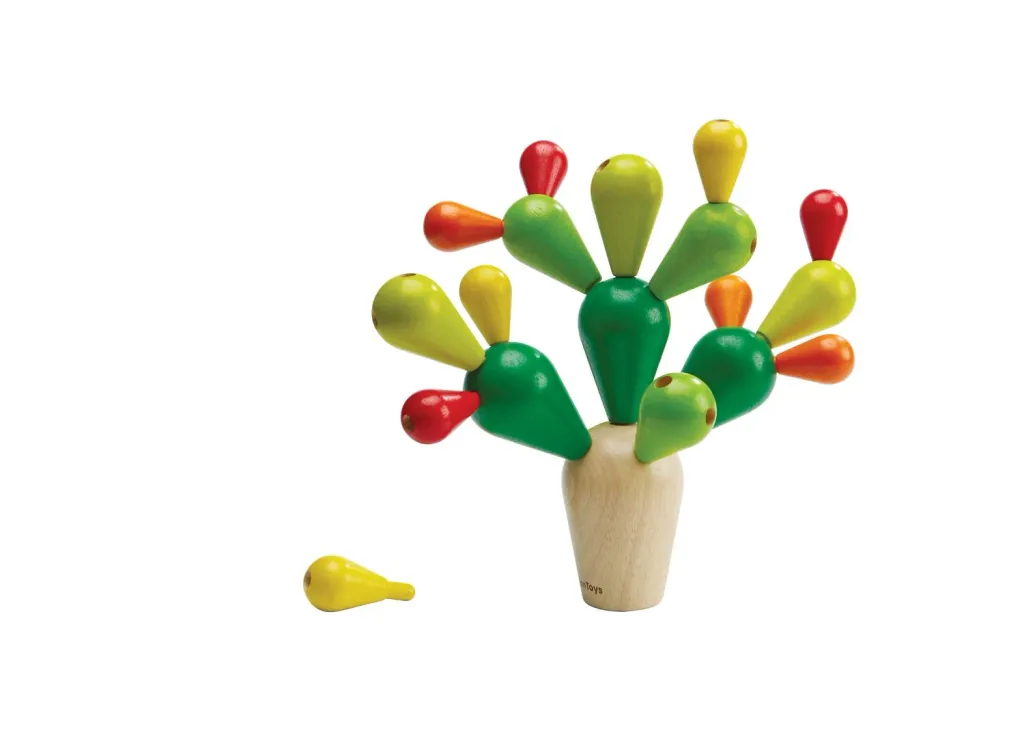 Plan Toys - Balancespiel - Kaktus, Gummibaumholz