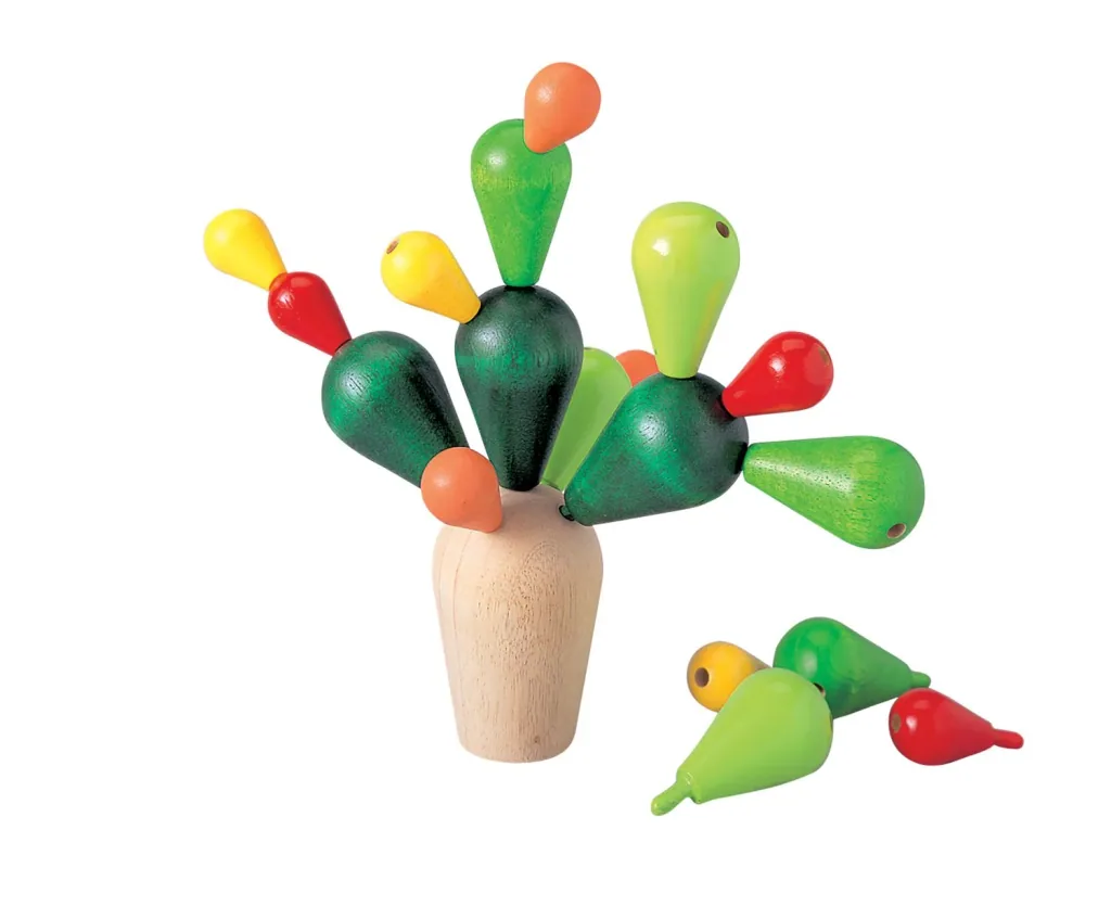 Plan Toys - Balancespiel - Kaktus, Gummibaumholz