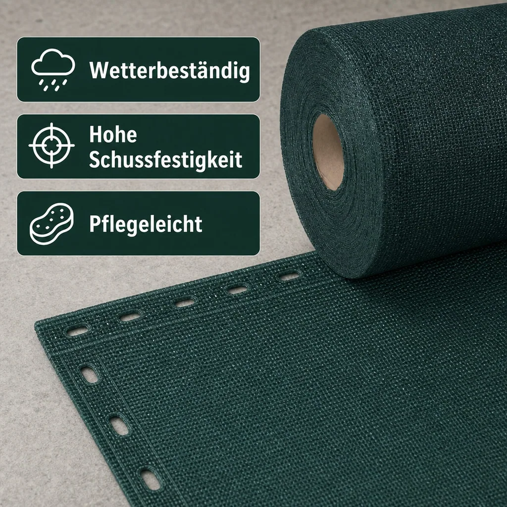 Sichtschutznetz, Windschutznetz, 1,8m x 8m, Zaunblende, Garten Sichtschutz