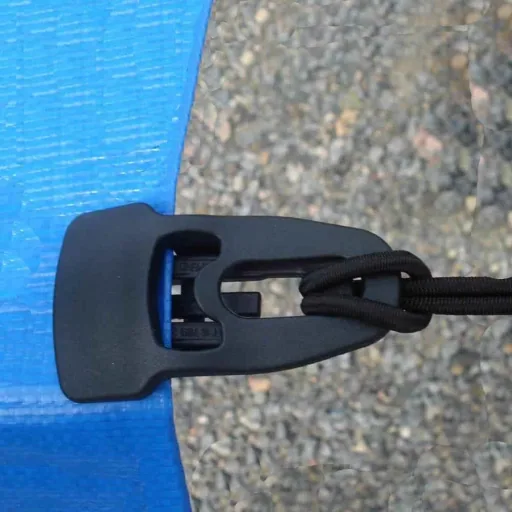 Planen Clips, 10x Befestigungsclips, schwarz, wiederverwendbar
