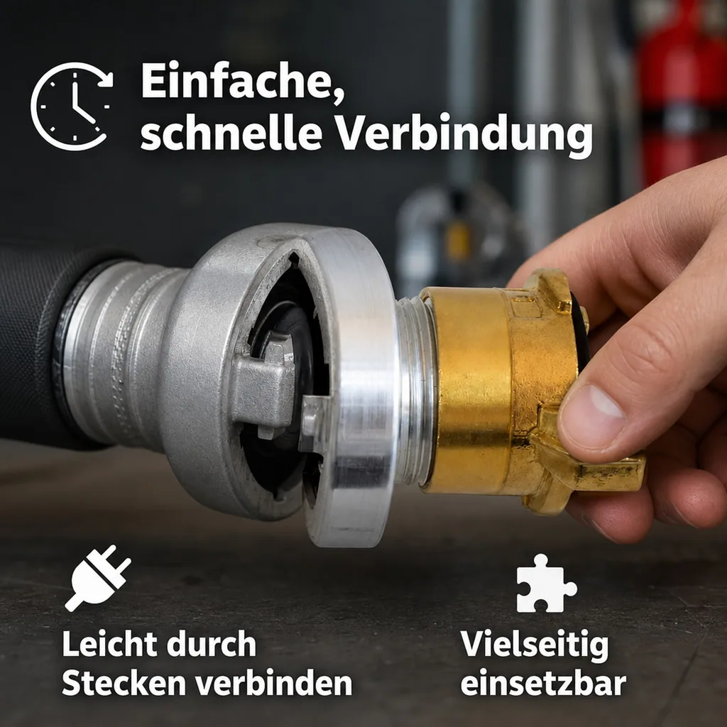 Storz Kupplung C, Übergangsstück, Feuerwehrkupplung