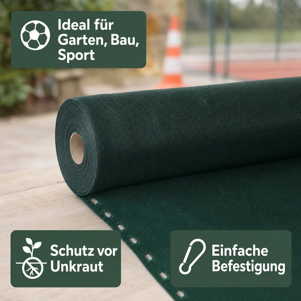 Wind- u. Sichtschutznetz 1,2 m Breite x 50 Meter