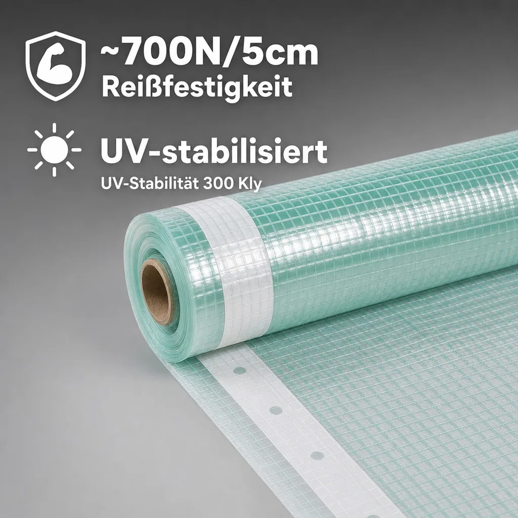 Gitterfolie m. Nagelrand 3 Breite x 10 Meter