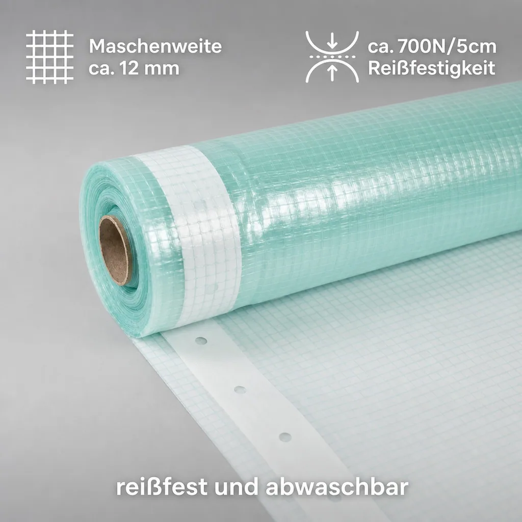 Gitterfolie m. Nagelrand 3 Breite x 8 Meter