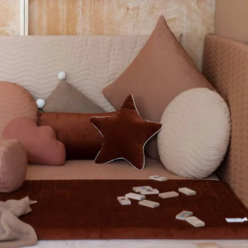 Nobodinoz Spielmatratze Monaco Sienna braun
