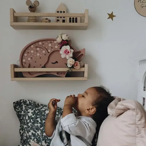 little lights Led Deko Kinderlampe Reh braun