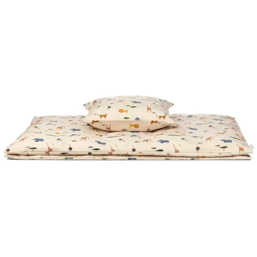 Liewood "Carl" Bettwäsche  Safari Mix beige 140 x 200