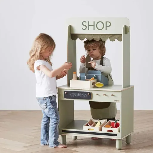 Flexa Kinder Spiellebensmittel Holz Gemüse