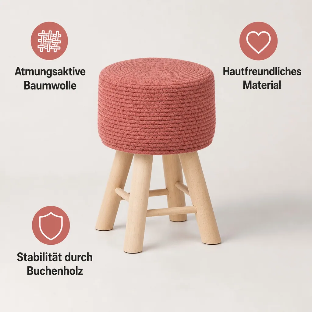 Kidsdepot Kinderhocker "Iggy" koralle