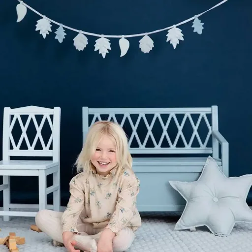 Cam Cam Kinderstuhl Harlequin weiss