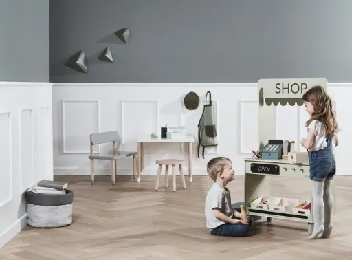 Kinder Kasse Holz blau von Flexa
