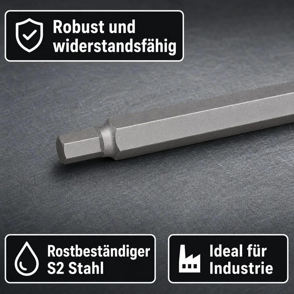 Innensechskant 5mm, 75mm, S2 Stahl Bit, Werkzeug