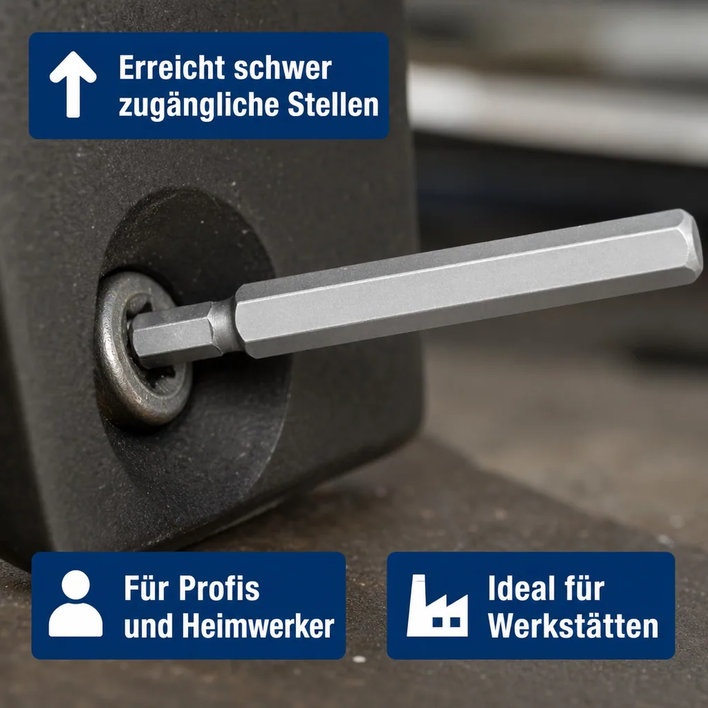 Innensechskant 5mm, 75mm, S2 Stahl Bit, Werkzeug