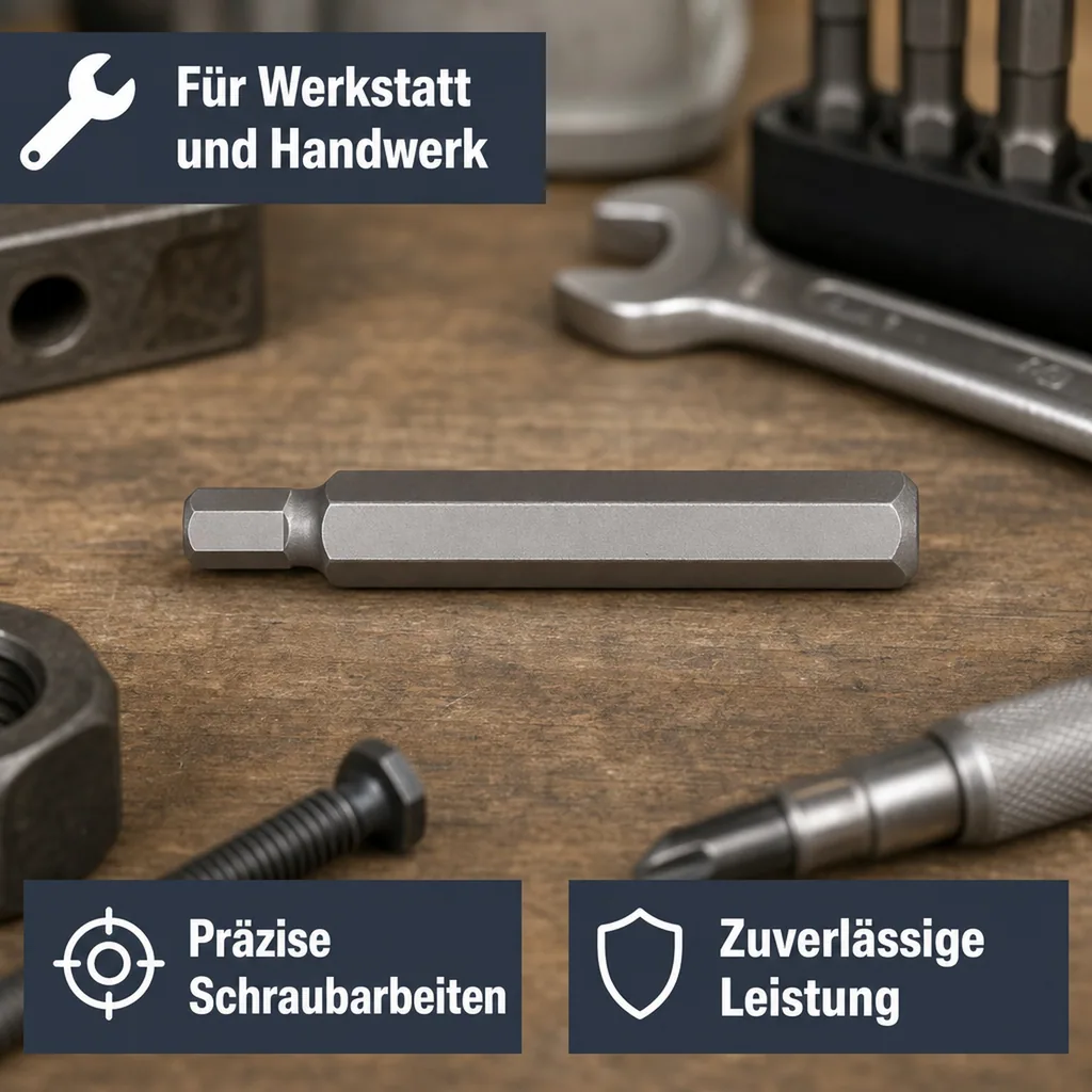 Innensechskant Nuss 6mm, 6mm Innensechskant Bit, Innensechskant Werkzeug S2