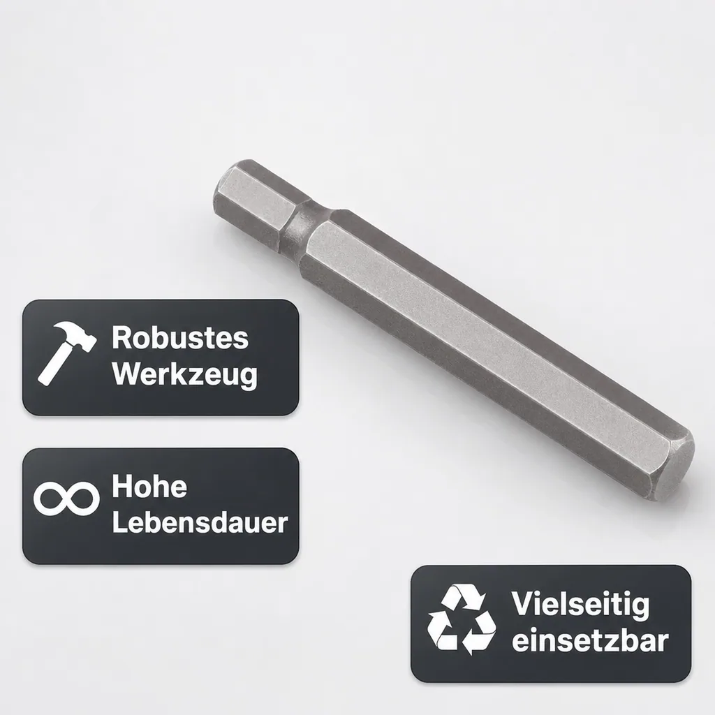 Innensechskant Nuss 6mm, 6mm Innensechskant Bit, Innensechskant Werkzeug S2