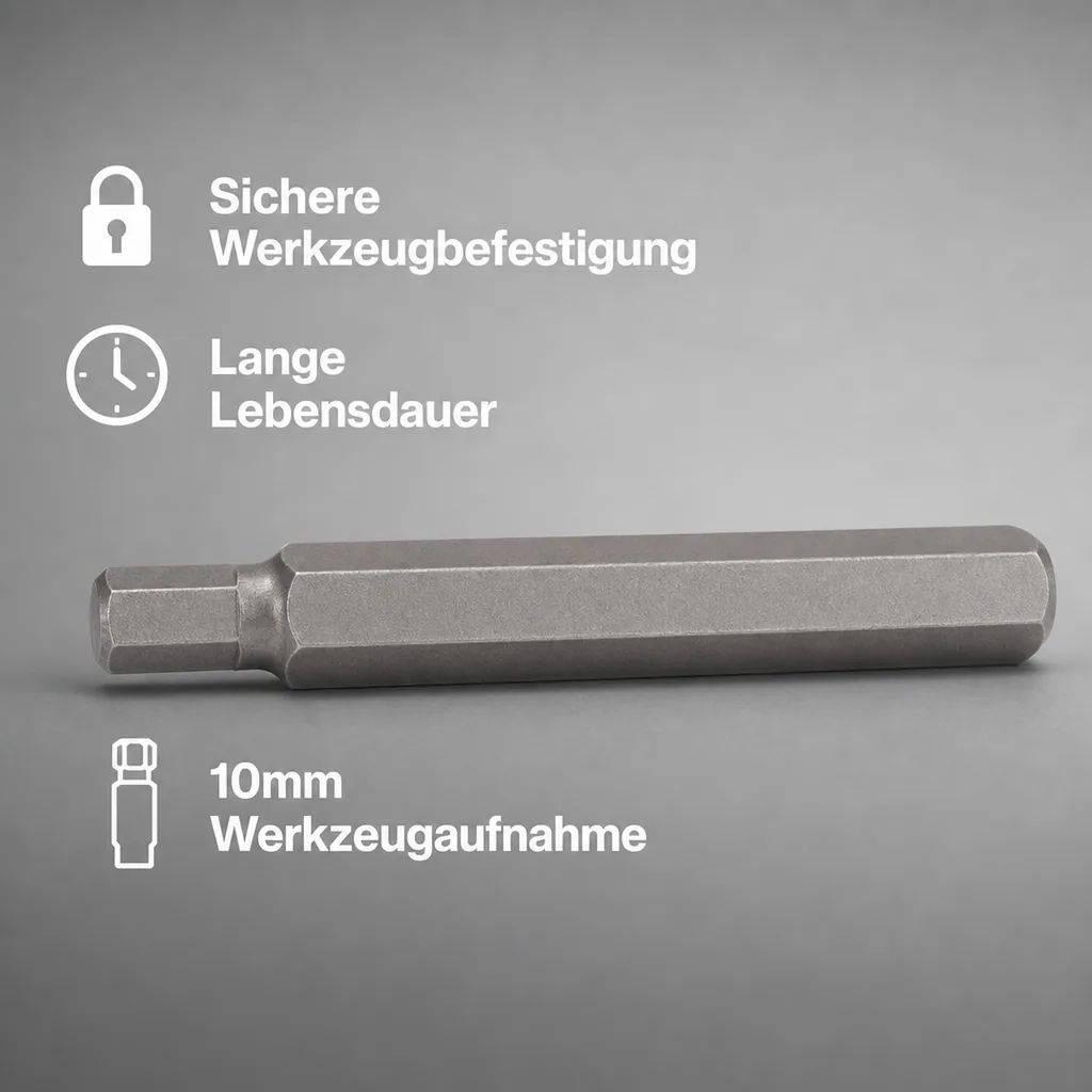 Innensechskant 7mm, Innensechskant Nuss, 75mm langer Innensechskant Bit